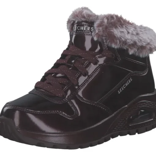 Skechers 168126-BURG UNO RUGGED, Stiefeletten, Damen, BURGUNDY