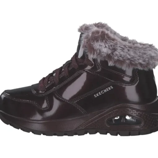 Skechers 168126-BURG UNO RUGGED, Stiefeletten, Damen, BURGUNDY