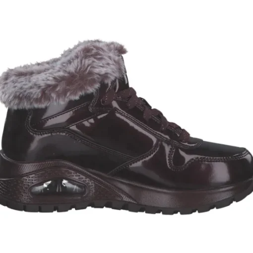 Skechers 168126-BURG UNO RUGGED, Stiefeletten, Damen, BURGUNDY