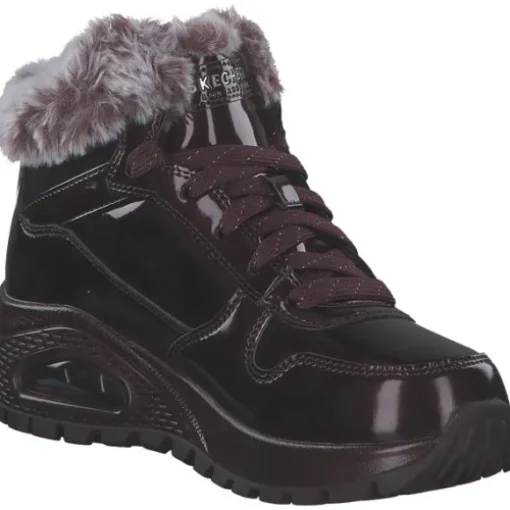 Skechers 168126-BURG UNO RUGGED, Stiefeletten, Damen, BURGUNDY