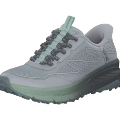 Skechers 180157-GYGR SWITCH BACK, Slip-On-Sneaker, Damen, GRAY / GREENTRIM