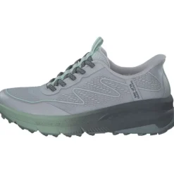 Skechers 180157-GYGR SWITCH BACK, Slip-On-Sneaker, Damen, GRAY / GREENTRIM