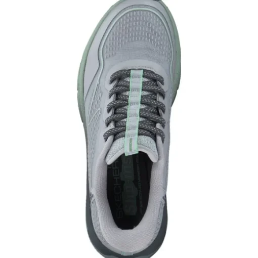 Skechers 180157-GYGR SWITCH BACK, Slip-On-Sneaker, Damen, GRAY / GREENTRIM