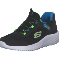 Skechers 403822L BBLM Bounder, Slipper (Kinder), Kinder, black/blue
