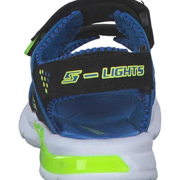 Skechers 90558L, Sandaletten, Kinder, black/blue/royal & lime
