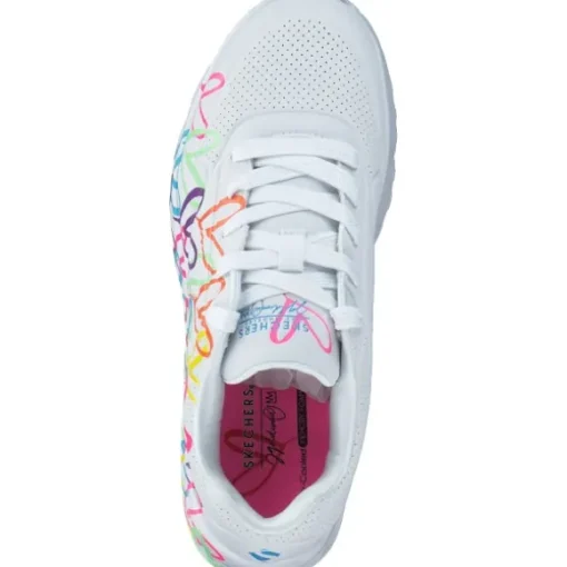 Skechers 314064L, Schnürschuhe, Damen, white/neon multi