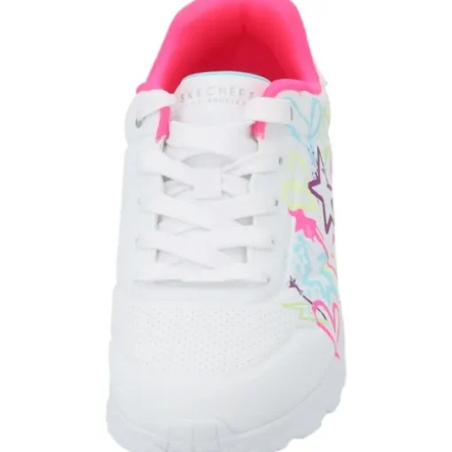 Skechers 310391L, Schnürschuhe, Kinder, white/neon multi