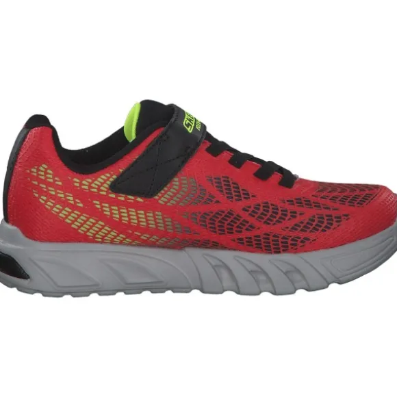 Skechers 400137L, Sneakers Low, Kinder, red/black/yellow