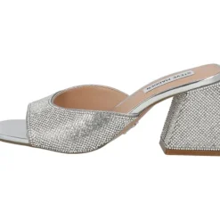 Steve Madden Glowing SM11002850, Plateau-Pantoletten, Damen, crystal