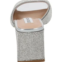 Steve Madden Glowing SM11002850, Plateau-Pantoletten, Damen, crystal