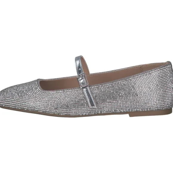 Steve Madden SM11003245-998 Ezri R, Ballerinas, Damen, silver rhinestones