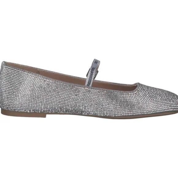 Steve Madden SM11003245-998 Ezri R, Ballerinas, Damen, silver rhinestones