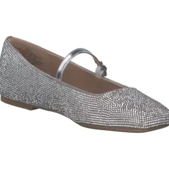 Steve Madden SM11003245-998 Ezri R, Ballerinas, Damen, silver rhinestones
