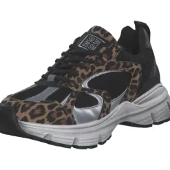 Steve Madden SM11001908-BLO Plaja, Schnürschuhe, Damen, black/leopard