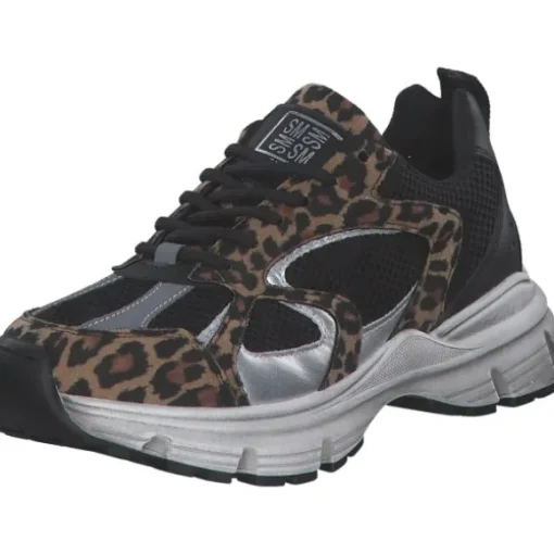Steve Madden SM11001908-BLO Plaja, Schnürschuhe, Damen, black/leopard