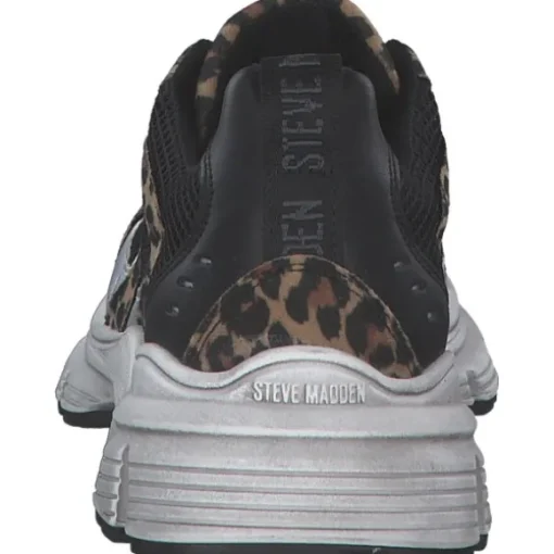 Steve Madden SM11001908-BLO Plaja, Schnürschuhe, Damen, black/leopard