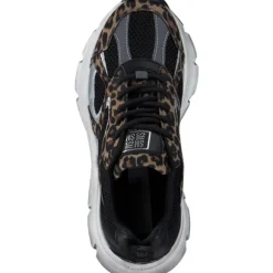 Steve Madden SM11001908-BLO Plaja, Schnürschuhe, Damen, black/leopard