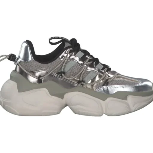 Steve Madden SM11002961-PGD Spectator, Schnürschuhe, Damen, pewter/gold