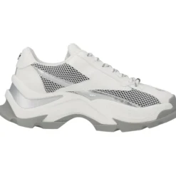 Steve Madden Zoomz SM11002327, Schnürschuhe, Damen, weiß grau