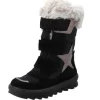 Superfit 1-000226-0000 Stiefelette Leder  FLAVIA, Winterstiefel, Kinder, SCHWARZ/BEIGE