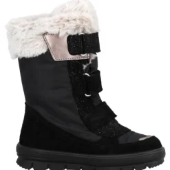 Superfit 1-000226-0000 Stiefelette Leder  FLAVIA, Winterstiefel, Kinder, SCHWARZ/BEIGE