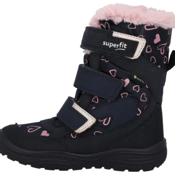 Superfit 1-009090-8020 Stiefelette Synthetik CRYSTA, Winterstiefel, Kinder, BLAU/ROSA