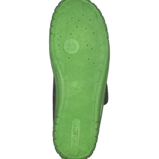 Superfit BILL 00278, Hausschuhe, Kinder, Schwarz/Grün (Dino)