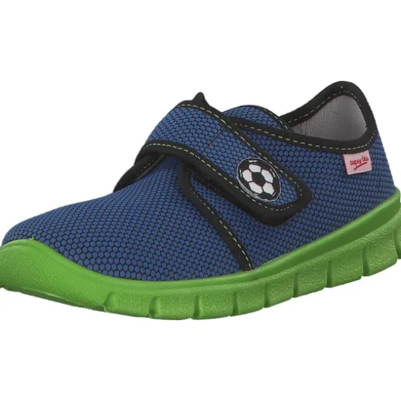 Superfit BOBBY 00266, Hausschuhe, Kinder, Blau (Water Kombi)