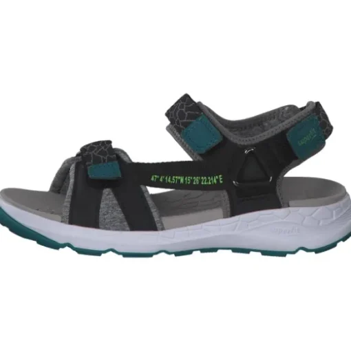 Superfit CRISS CROS 00580, Sandalen (Kinder), Kinder, Schwarz