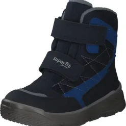 Superfit MARS 09086, Stiefeletten (Kinder), Kinder, Blau/Hellgrau