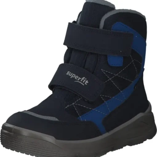 Superfit MARS 09086, Stiefeletten (Kinder), Kinder, Blau/Hellgrau