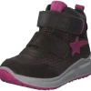 Superfit MERIDA 09183, Sneakers High, Kinder, braun/rosa