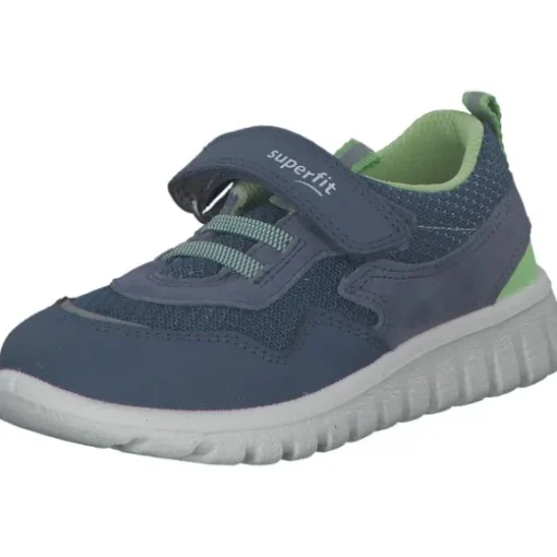 Superfit SPORT7 MINI 06204 M, Sneakers Low, Kinder, BLAU/HELLGRÜN