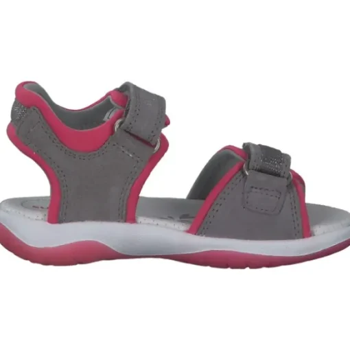 Superfit SUNNY 06127, Sandalen (Kinder), Kinder, hellgrau/pink