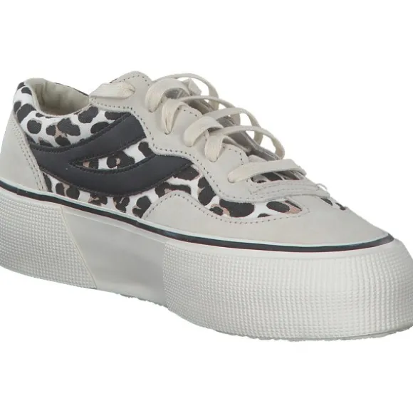 Superga 2750 AGG S4121SW, Schnürschuhe, Damen, white avorio lt. beige