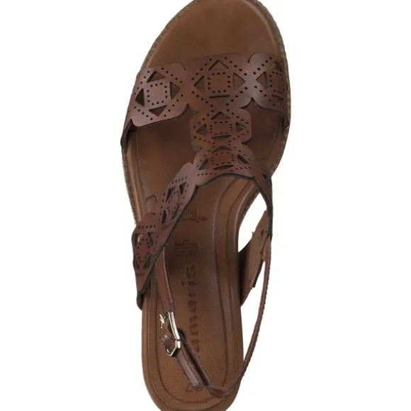 Tamaris 28372, Keilpumps, Damen, Braun