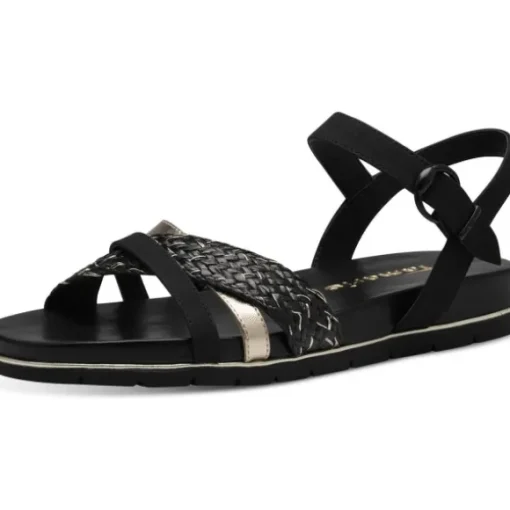 Tamaris 28145-42, Keilsandaletten, Damen, Schwarz