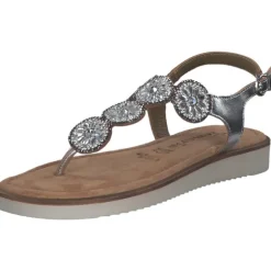 Tamaris 28602, Keilsandaletten, Damen, Grau (Silver)