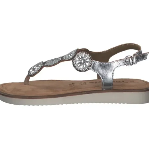 Tamaris 28602, Keilsandaletten, Damen, Grau (Silver)