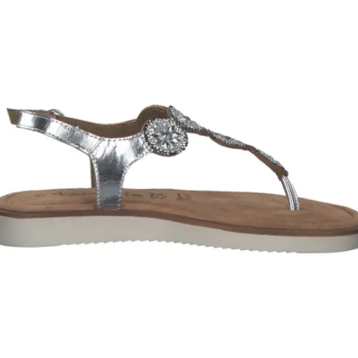 Tamaris 28602, Keilsandaletten, Damen, Grau (Silver)