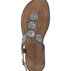 Tamaris 28602, Keilsandaletten, Damen, Grau (Silver)
