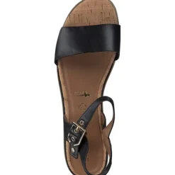 Tamaris 28222, Klassische Sandalen, Damen, Schwarz (Black)