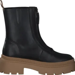 Tamaris 25406, Klassische Stiefeletten, Damen, BLACK/CAMEL