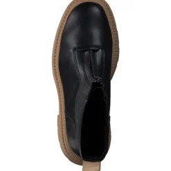 Tamaris 25406, Klassische Stiefeletten, Damen, BLACK/CAMEL