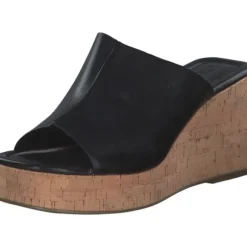 Tamaris 27225-42, Plateau-Pantoletten, Damen, Schwarz
