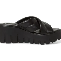 Tamaris 27235, Plateau-Pantoletten, Damen, BLACK