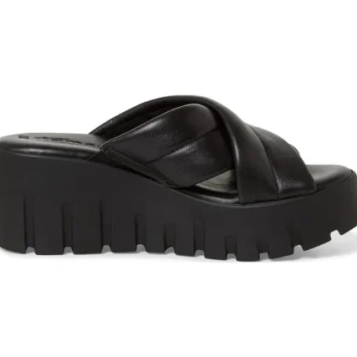 Tamaris 27235, Plateau-Pantoletten, Damen, BLACK