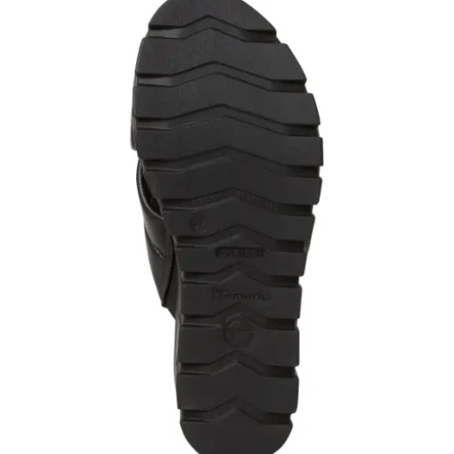 Tamaris 27235, Plateau-Pantoletten, Damen, BLACK