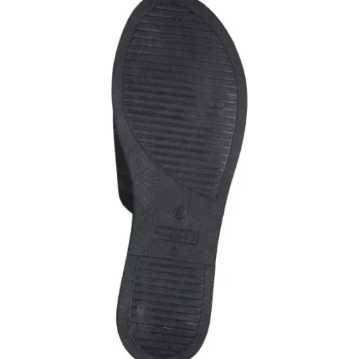 Tamaris 27135-42, Plateau-Pantoletten, Damen, Schwarz