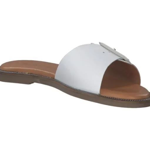 Tamaris 27105, Plateau-Pantoletten, Damen, WHITE LEATHER